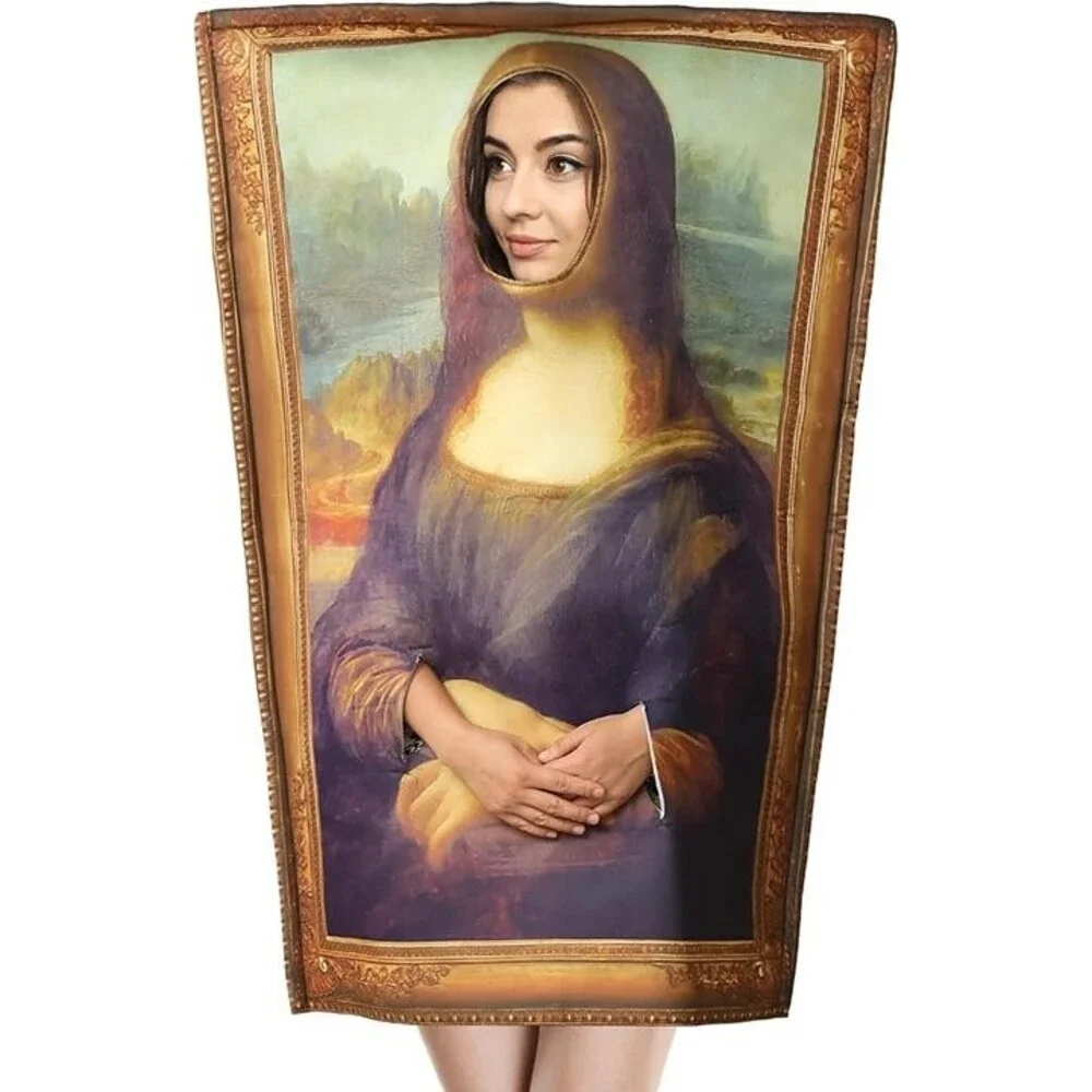 Halloween Famous Paintings Costume, Cosplay Funny Mural Costume for Adult